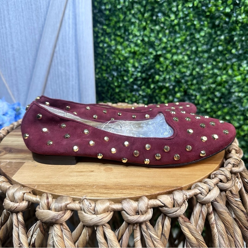 Michael‎ kors gold studded flats